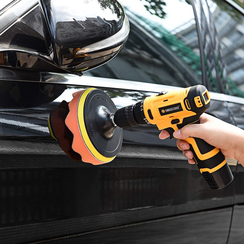 Kshineni Car Buffer Pads 6 Inch Buffing Polishing Pads, 11 Pcs Drill Buffing Kit, Auto Polisher Pads Car Foam Drill for Automotive Polishing, Waxing, Sanding, Sealing Glaze - Image 4